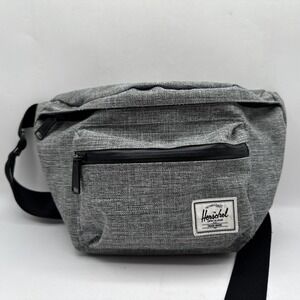 Herschel Heather Gray Belt Bag Large Multiple Pockets Fanny Pack
